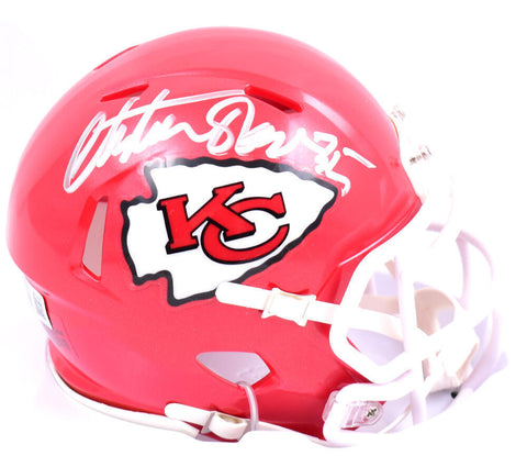 Christian Okoye Autographed Kansas City Chiefs Speed Mini Helmet-Beckett W Holo