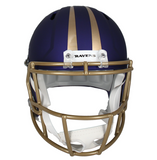 Zay Flowers Autographed Ravens Alternate Full Size Replica Speed Helmet Beckett