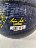 Christian Braun Autographed Denver Nuggets Navy City Edition Basketball BAS COA