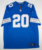 Barry Sanders Signed Detroit Lions Nike Engineered NFL Replica Jersey (Schwartz)