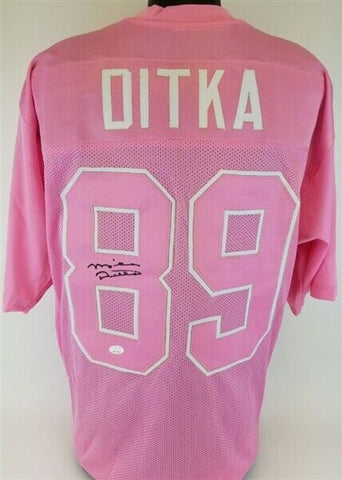 Mike Ditka Signed Chicago Bears / Pink Breast Cancer Awareness Jersey (JSA COA)