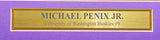 WASHINGTON MICHAEL PENIX JR. AUTOGRAPHED FRAMED WHITE JERSEY BECKETT 234601