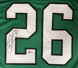 Saquon Barkley Philadelphia Signed Kelly Green Football Jersey BAS ITP