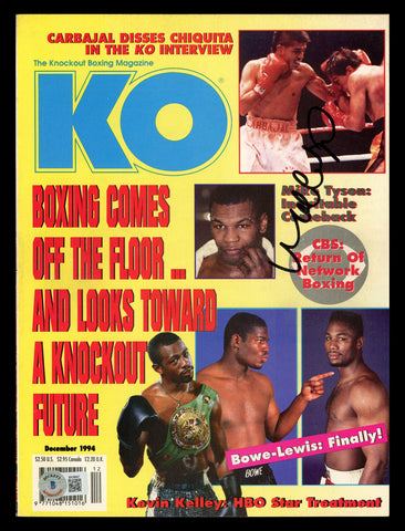 Michael Carbajal Autographed Signed KO Magazine Beckett BAS QR #BK08847
