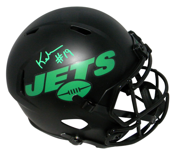 KEYSHAWN JOHNSON SIGNED NEW YORK JETS ECLIPSE FULL SIZE SPEED HELMET JSA