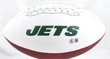 Wayne Chrebet Autographed New York Jets Logo Football- Beckett W Hologram *Black