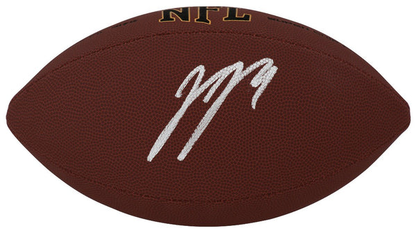 J.J. (JJ) McCarthy Signed Wilson Super Grip Full Size NFL Football (BECKETT COA)