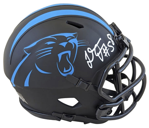 Panthers Thomas Davis Authentic Signed Eclipse Speed Mini Helmet BAS Witnessed