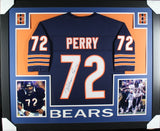 WILLIAM PERRY (Bears navy SKYLINE) Signed Autographed Framed Jersey JSA
