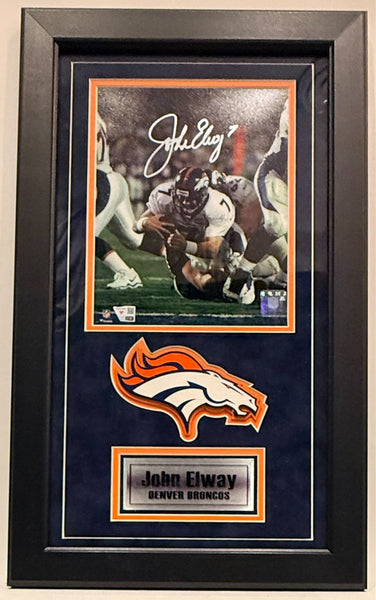 John Elway Autographed 8x10 Photo -- Framed | Denver Broncos | Fanatics COA