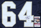 Tom Thayer Signed Notre Dame Fighting Irish Jersey (JSA COA) Chicago Bears OLine