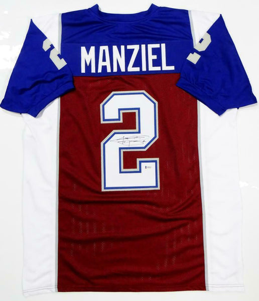 Johnny Manziel Autographed Canadian Pro Style Jersey- Beckett Authenticated *2