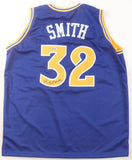 Joe Smith Signed Golden State Warriors Jersey (Beckett) 1995 #1 Overall Draft Pk