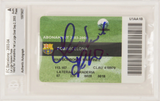 Ronaldinho Signed 2003 Barcelona First La Liga Goal Season Pass - BGS Authentic