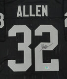 Raiders Hall of Famer MARCUS ALLEN Signed Custom Replica Black Jersey AUTO - BAS