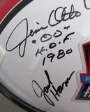 NFL Hall of Famers Multi-Signed (15) Full Size Replica Football Helmet 213069