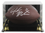 Oklahoma John Mateer Signed Wilson Super Grip Football W/ Case BAS Witnessed
