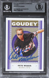 Pete Weber Auth Signed 2019 UD Goodwin Champions Goudey #G48 Card BAS Slabbed