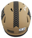 Giants Abdul Carter Signed Salute To Service II Speed Mini Helmet BAS Witnessed