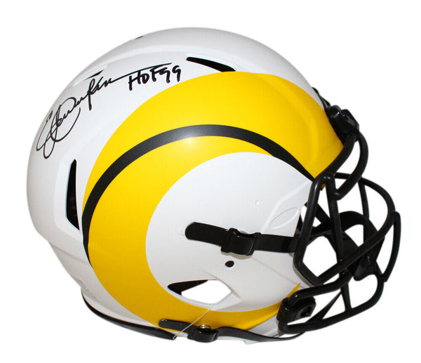 Eric Dickerson Signed Los Angeles Rams Lunar Authentic Helmet Beckett 40998