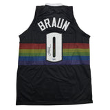 Autographed/Signed Christian Braun Denver Black Rainbow Jersey Beckett COA