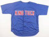 Kyle Tucker Signed Chicago Cubs Custom King Tuck Jersey (Beckett) 4xAll Star O.F