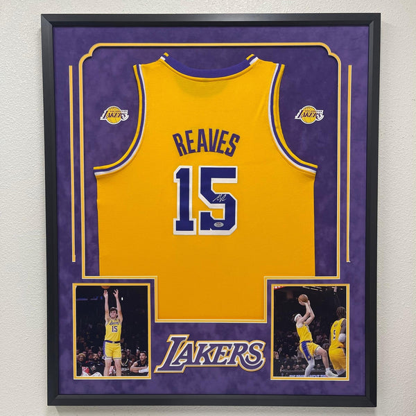 Austin Reaves Signed Jersey PSA Los Angeles Lakers Autographed