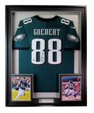 Dallas Goedert Signed Football Jersey Philadelphia Eagles Framed Fanatics 194639
