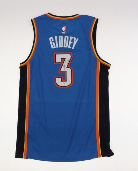 Josh Giddey Signed Oklahoma City Thunder Jersey (PSA) #6 Overall Pick 2021 Draft