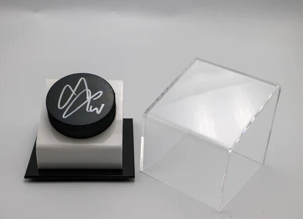 Seth Jones Chicago Blackhawks Signed Hockey Puck w/Display Case JSA