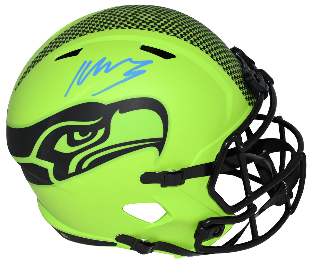 Seahawks Rave KENNETH WALKER III SIGNED SEATTLE SEAHAWKS RAVE FULL SIZE HELMET BECKE ...