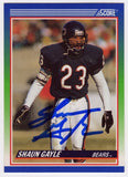 Shaun Gayle Signed Bears 1990 Score Rookie Football Card #431 - (SCHWARTZ COA)