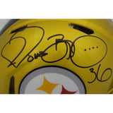 Jerome Bettis Autographed Pittsburgh Steelers Pro Flash Helmet Beckett 49573
