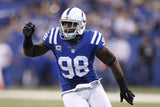 Robert Mathis Signed Indianapolis Colts Jersey Inscribed "SB XLI Champ"(JSA COA)