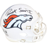 Patrick Surtain Autographed Denver Broncos Alt Mini Helmet Beckett Witness 51350