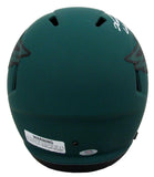 Jalen Carter Signed/Inscr Rave Full Size Replica Helmet Eagles PSA/DNA 193663