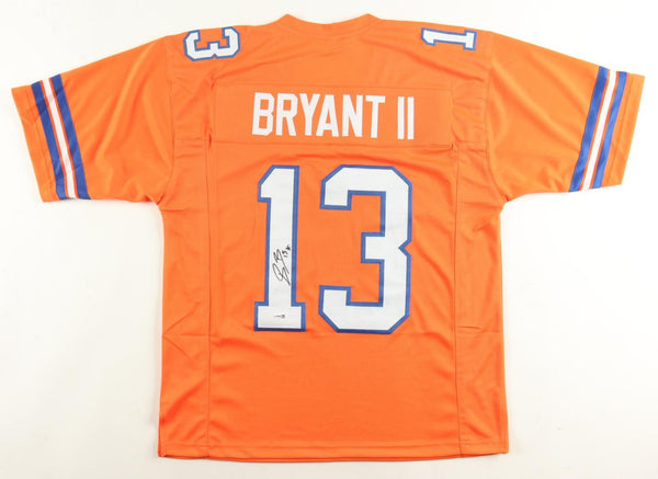 Pat Bryant Signed Denver Broncos Jersey (JSA) Ex-Illinois Fighting Illini / W.R.