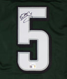 Donovan McNabb Signed Philadelphia Eagles Green Jersey (JSA) 6xPro Bowl Q.B.