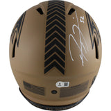 Ray Lewis Autographed Baltimore Ravens Authentic 23 STS Helmet Beckett 49564