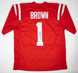 A.J. Brown Signed Ole Miss. Rebels Jersey (Beckett) Philadelphia Eagles Receiver