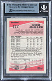 Devils Kirk Muller Authentic Signed 1989 Topps #117 Card BAS Slabbed