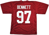 ALABAMA CORNELIUS BENNETT AUTOGRAPHED MAROON JERSEY BECKETT WITNESS 213096