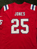 Marcus Jones Patriots Signed Autographed Nike Red Fuse Limited Jersey JSA
