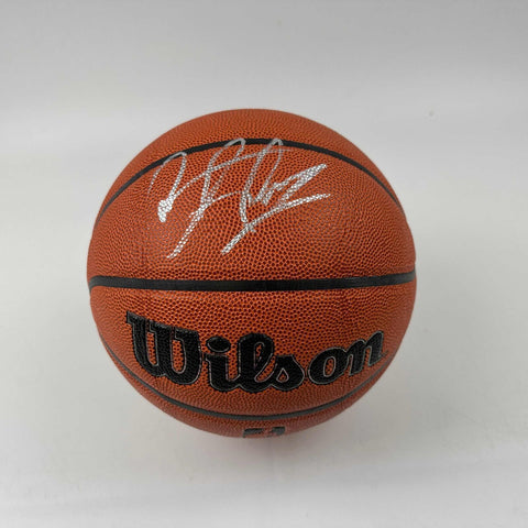 Autographed/Signed Dennis Rodman Full Size Wilson Basketball Beckett BAS COA