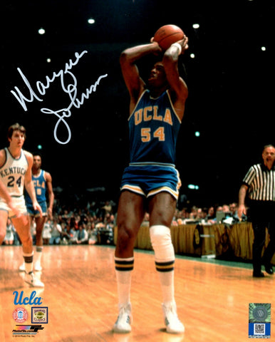 UCLA Bruins MARQUES JOHNSON Signed 8x10 Photo #1 AUTO - Bucks 5 x All Star