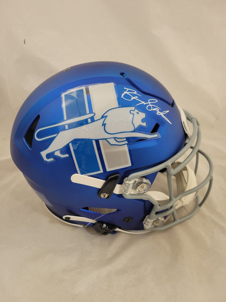 BARRY SANDERS SIGNED DETROIT LIONS 2023 ALTERNATE SPEEDFLEX HELMET SCHWARTZ COA