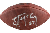 Ed McCaffrey Autographed Denver Broncos Mini PeeWee Football As Is Beckett 52868