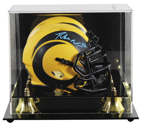 Rams Puka Nacua Authentic Signed Rave Speed Mini Helmet W/ Case Fanatics