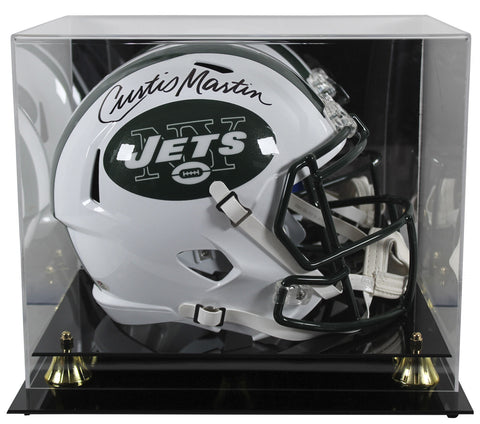 Jets Curtis Martin Signed 1998-18 TB Full Size Speed Rep Helmet w Case PSA Itp