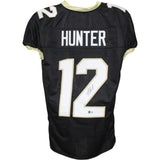 Travis Hunter Autographed College Style XL Black Jersey Beckett Witness 53322